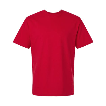 Cherry Red - Front - Gildan Unisex Adult Hammer Maxweight T-Shirt