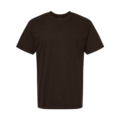 Dark Chocolate - Front - Gildan Unisex Adult Hammer Maxweight T-Shirt