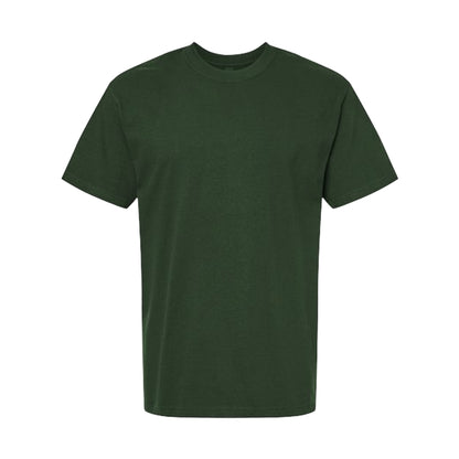 Forest Green - Front - Gildan Unisex Adult Hammer Maxweight T-Shirt