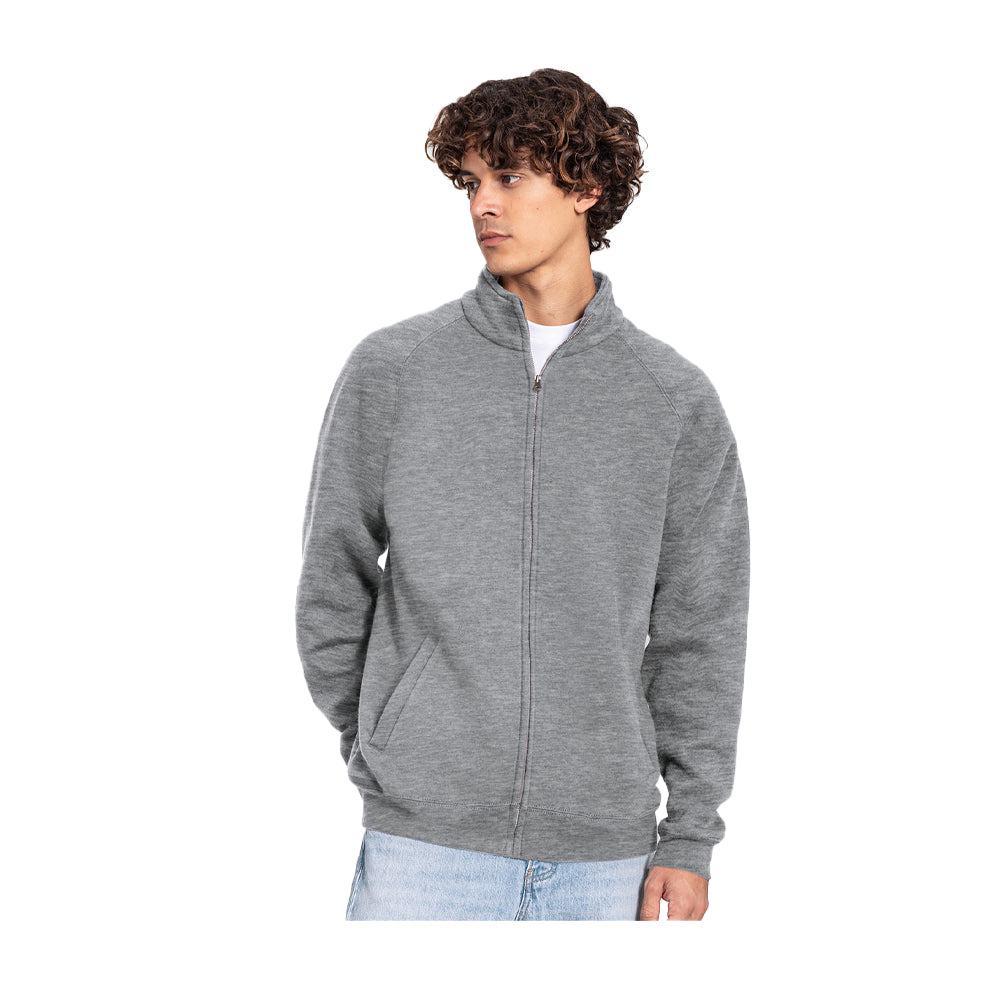 Athletic Heather - Back - Fruit of the Loom Unisex Adult Sweat Jacket