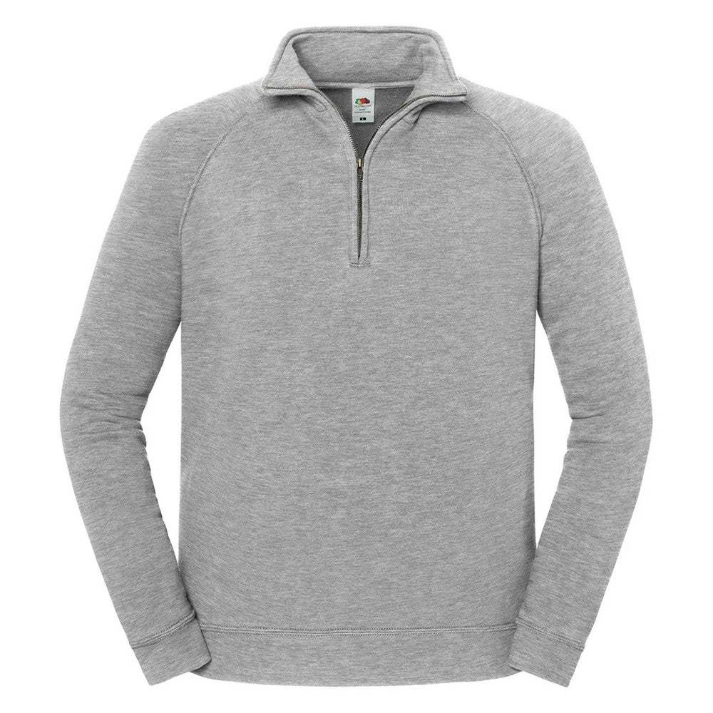 Athletic Heather - Front - Fruit of the Loom Unisex Adult Iconic Premium Quarter Zip Sweatshirt