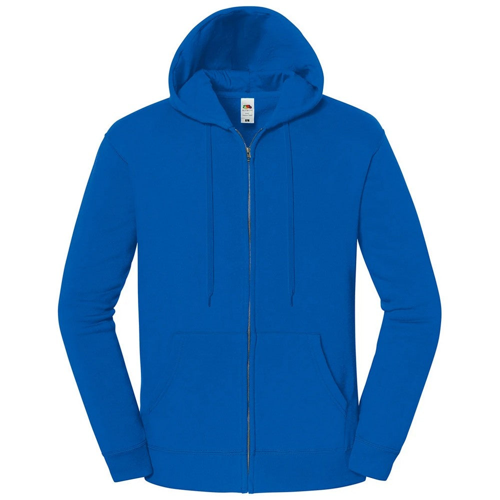 Royal Blue - Front - Fruit of the Loom Unisex Adult Iconic Premium Full Zip Hoodie