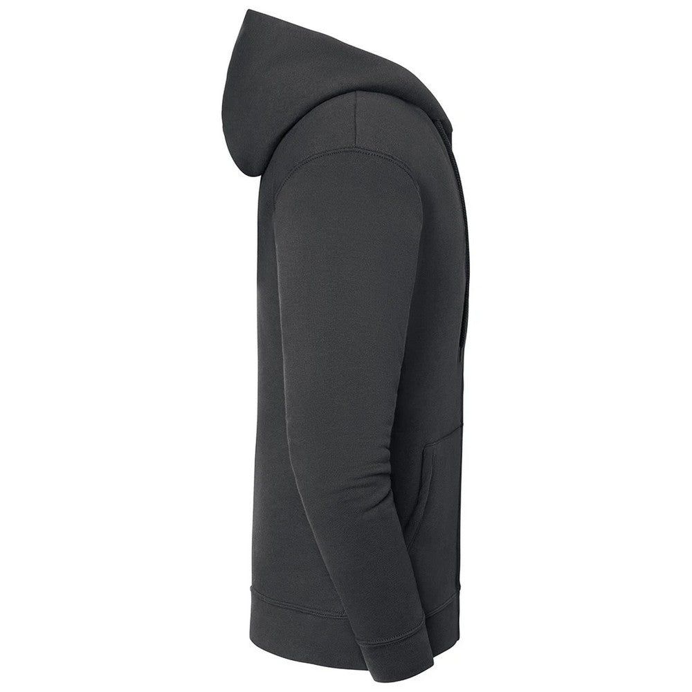 Light Graphite - Side - Fruit of the Loom Unisex Adult Iconic Premium Full Zip Hoodie