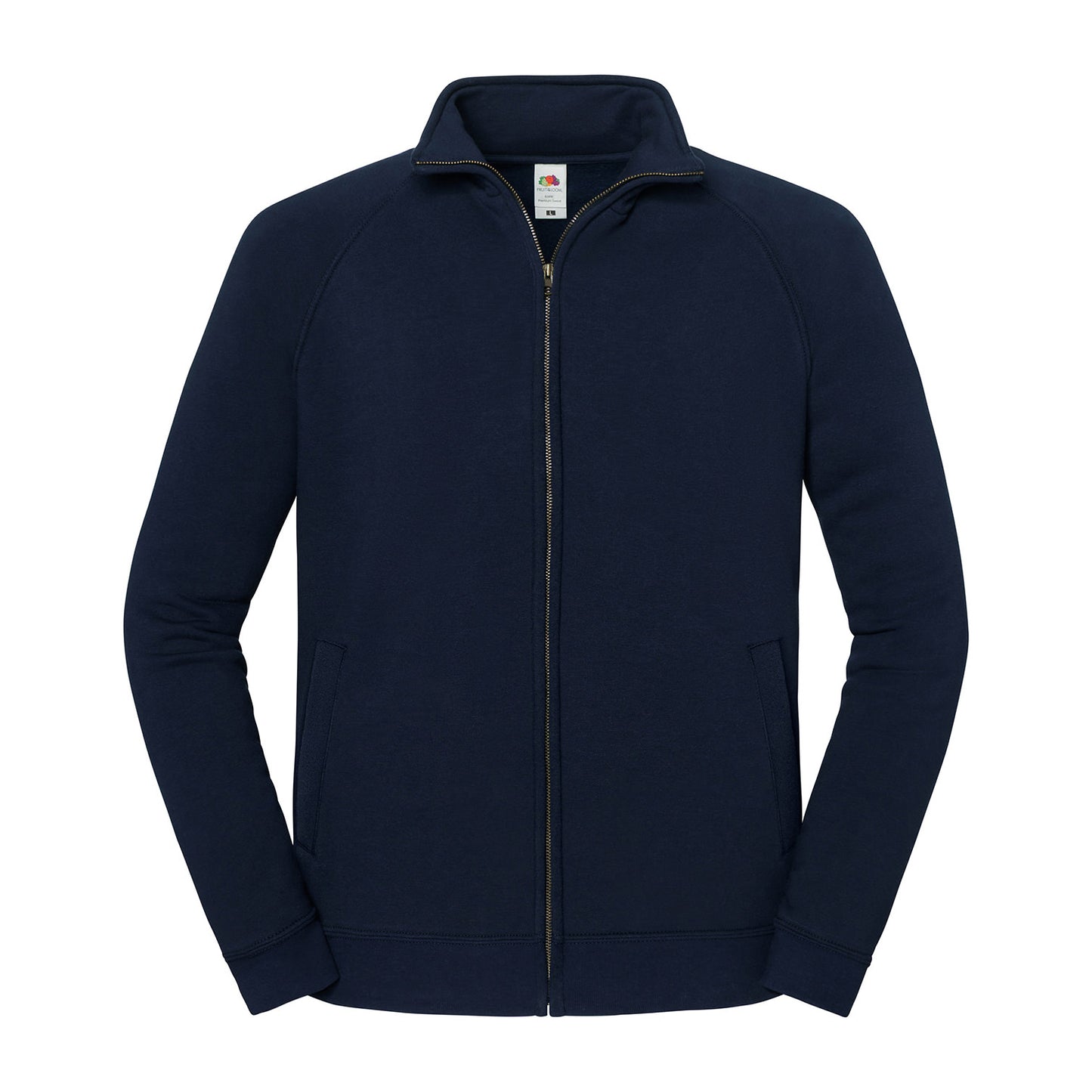Deep Navy - Front - Fruit of the Loom Unisex Adult Iconic Premium Sweat Jacket