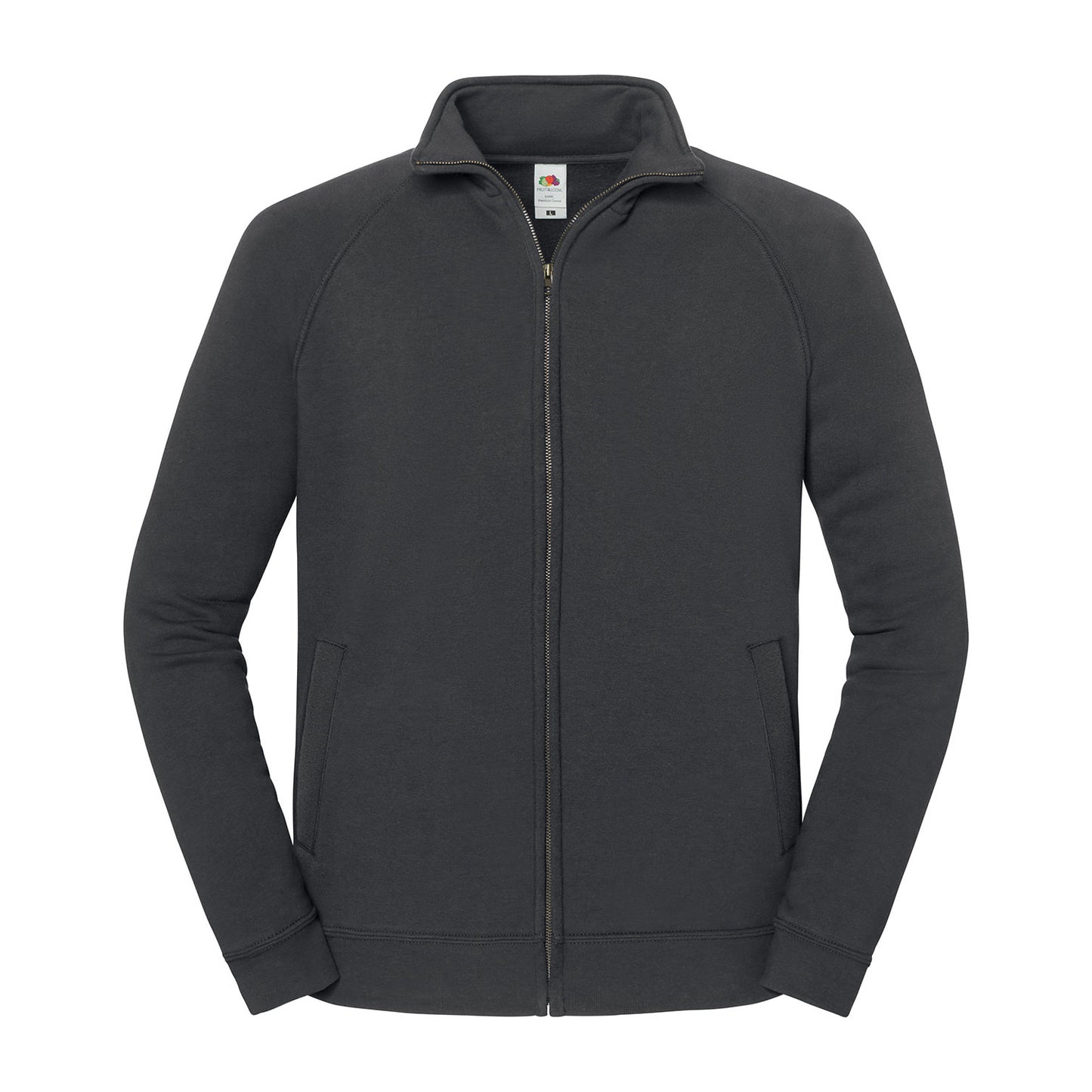Light Graphite - Front - Fruit of the Loom Unisex Adult Iconic Premium Sweat Jacket