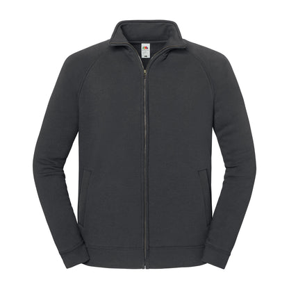 Light Graphite - Front - Fruit of the Loom Unisex Adult Iconic Premium Sweat Jacket