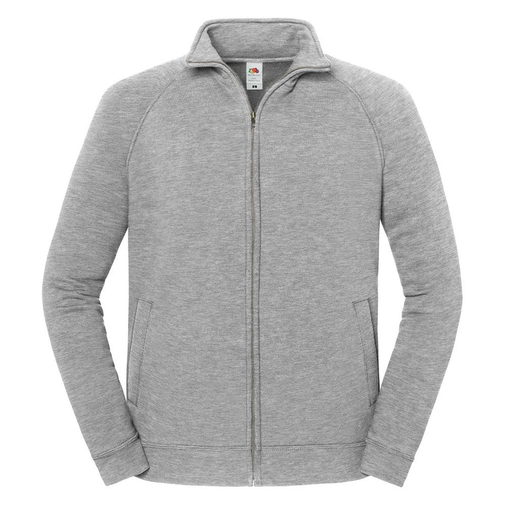 Athletic Heather - Front - Fruit of the Loom Unisex Adult Iconic Premium Sweat Jacket