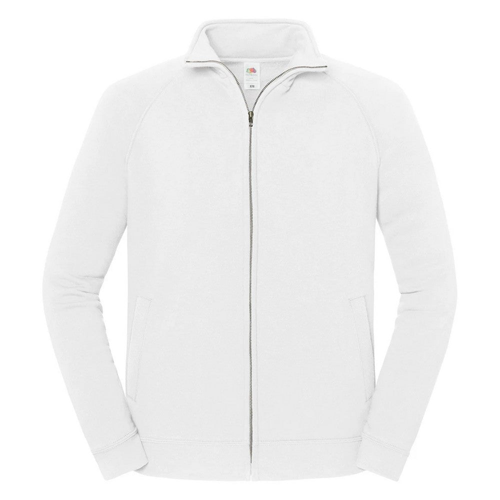 White - Front - Fruit of the Loom Unisex Adult Iconic Premium Sweat Jacket