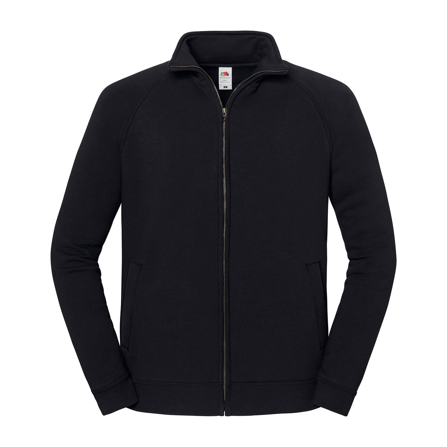 Black - Front - Fruit of the Loom Unisex Adult Iconic Premium Sweat Jacket