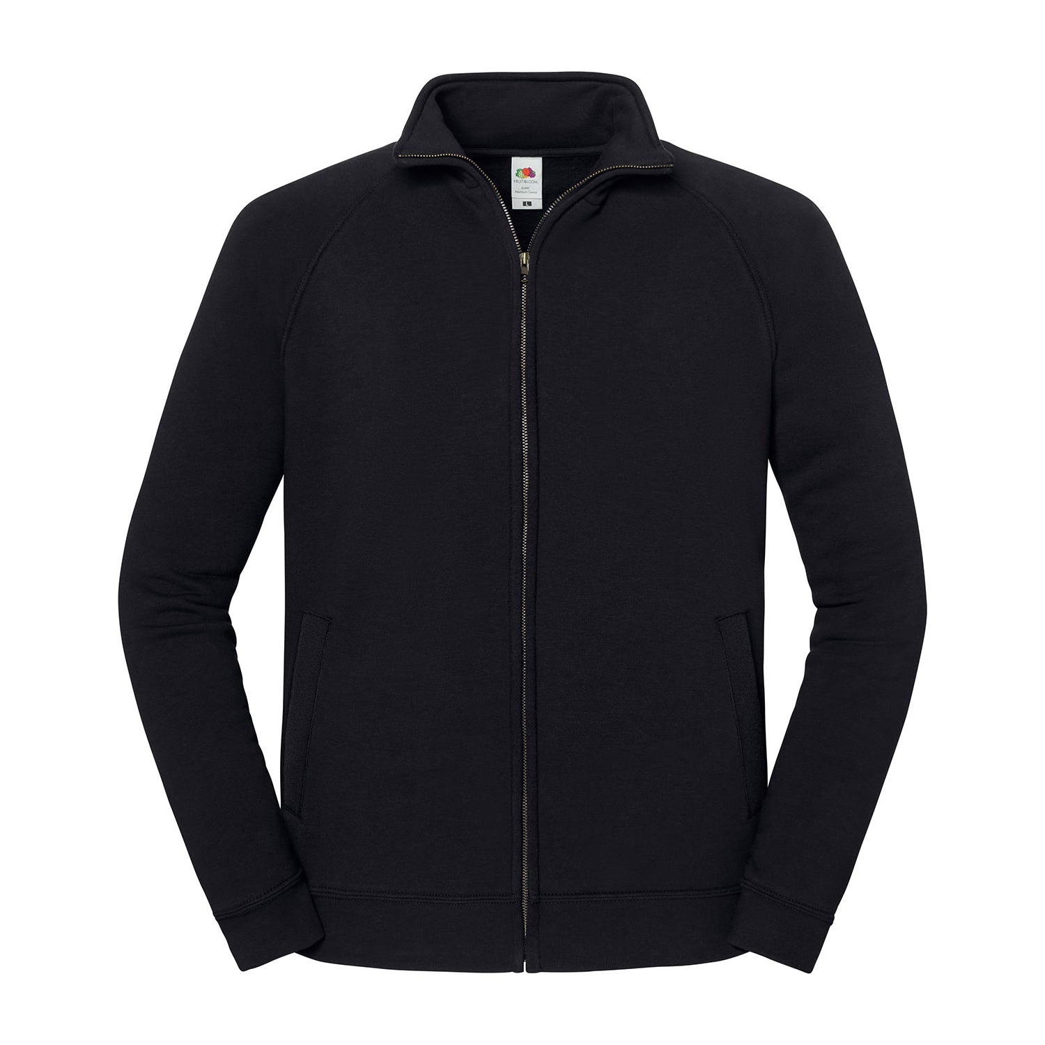 Black - Front - Fruit of the Loom Unisex Adult Iconic Premium Sweat Jacket