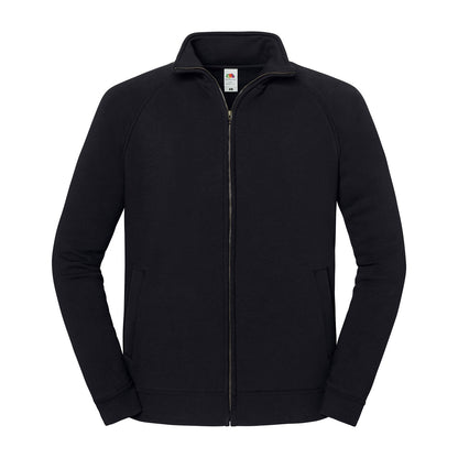 Black - Front - Fruit of the Loom Unisex Adult Iconic Premium Sweat Jacket