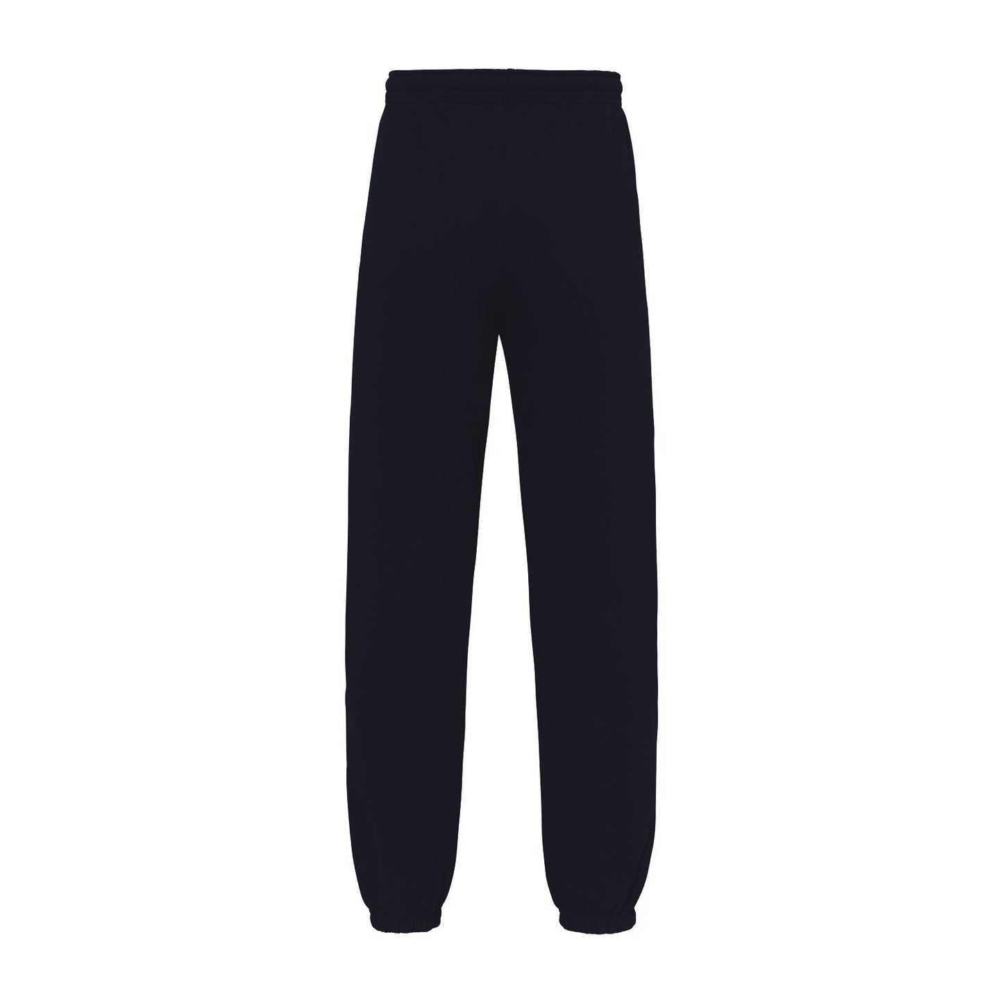 Black - Back - Fruit of the Loom Unisex Adult Iconic Premium Elasticated Cuff Jogging Bottoms