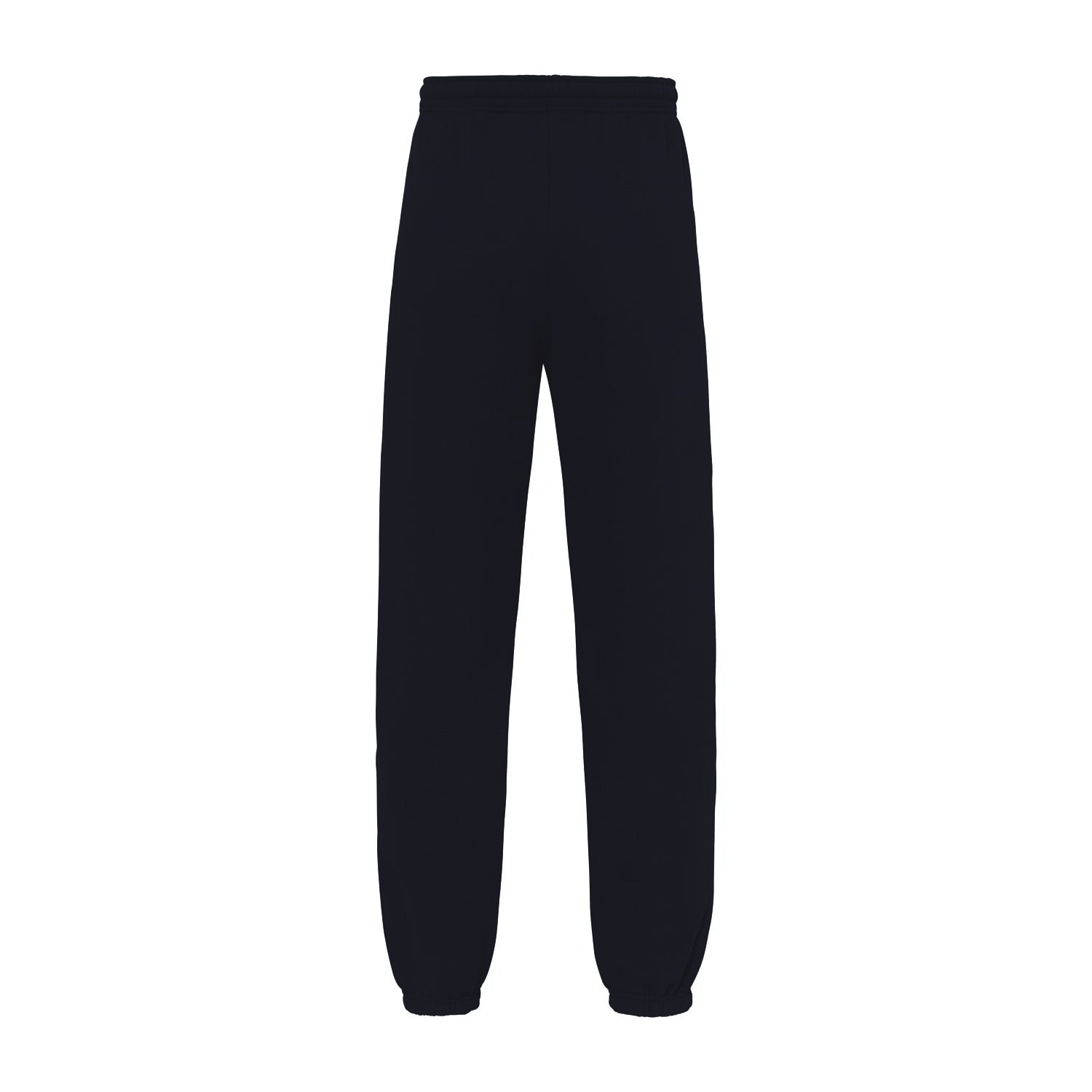 Black - Back - Fruit of the Loom Unisex Adult Iconic Premium Elasticated Cuff Jogging Bottoms