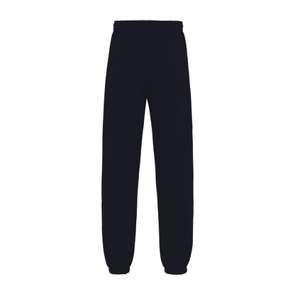 Black - Back - Fruit of the Loom Unisex Adult Iconic Premium Elasticated Cuff Jogging Bottoms