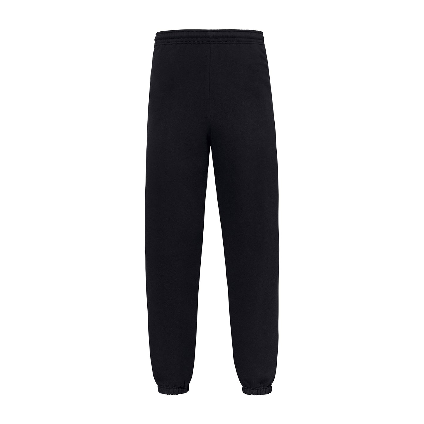 Black - Front - Fruit of the Loom Unisex Adult Iconic Premium Elasticated Cuff Jogging Bottoms