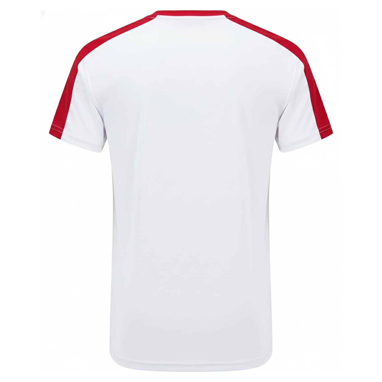 White-Fire Red - Back - TriDri Childrens-Kids Performance Contrast T-Shirt