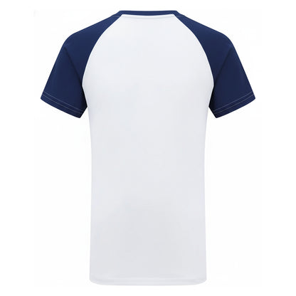White-Navy - Back - TriDri Childrens-Kids Performance Contrast T-Shirt