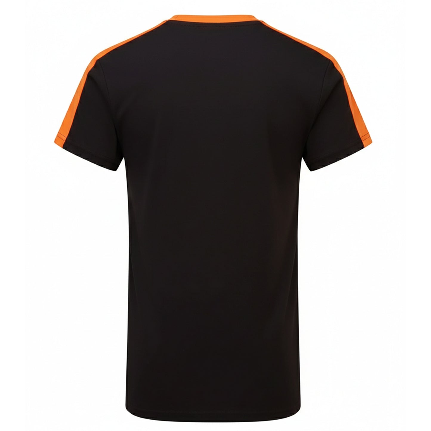 Black-Orange - Back - TriDri Childrens-Kids Performance Contrast T-Shirt