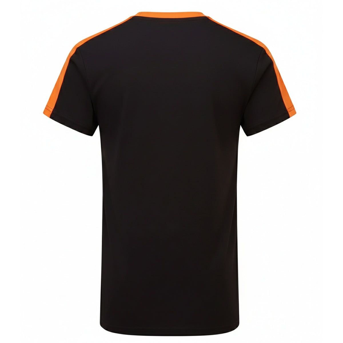 Black-Orange - Back - TriDri Childrens-Kids Performance Contrast T-Shirt