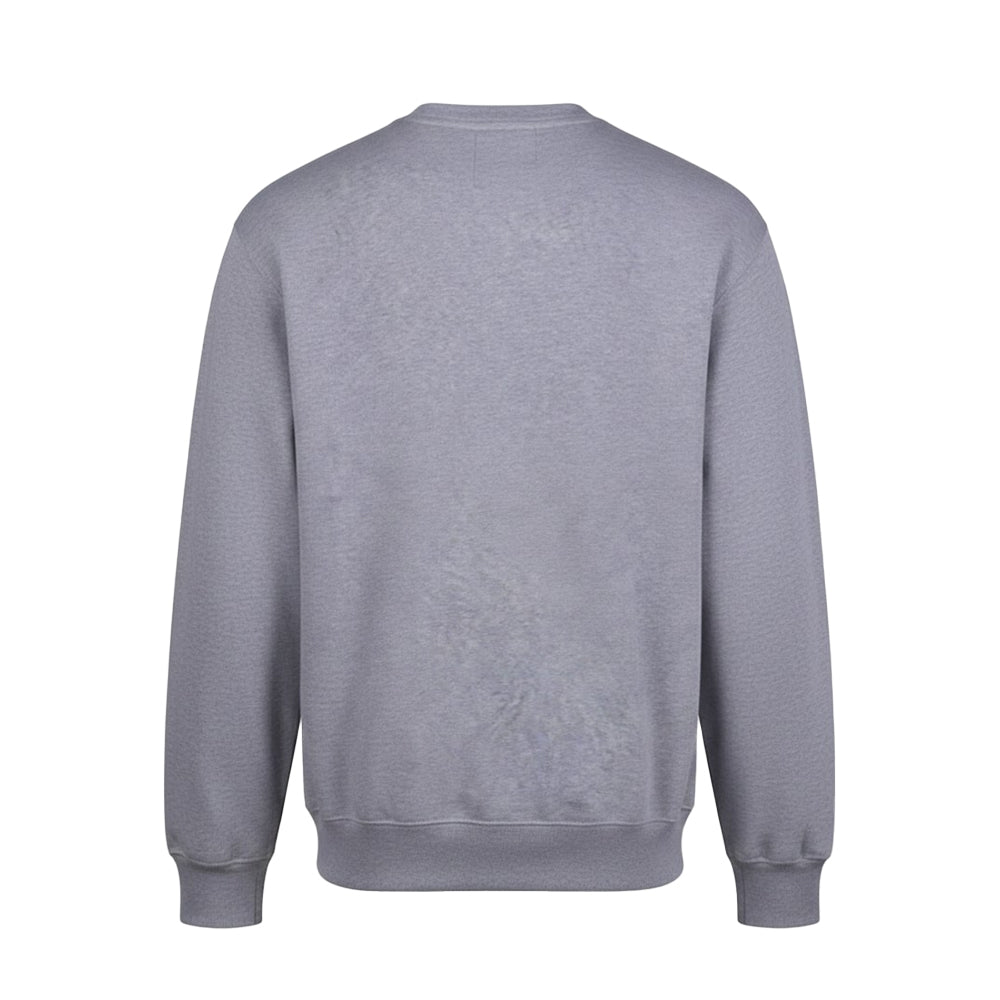 Heather Grey - Back - Awdis Mens Vision Heavyweight Sweatshirt