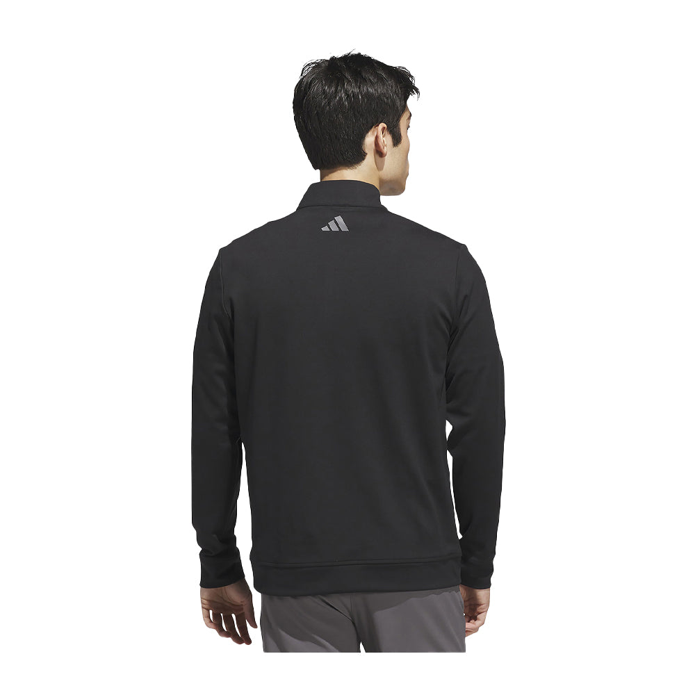 Black - Back - Adidas Mens Ultimate 365 Classic Quarter Zip Sweatshirt