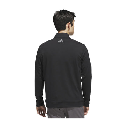 Black - Back - Adidas Mens Ultimate 365 Classic Quarter Zip Sweatshirt