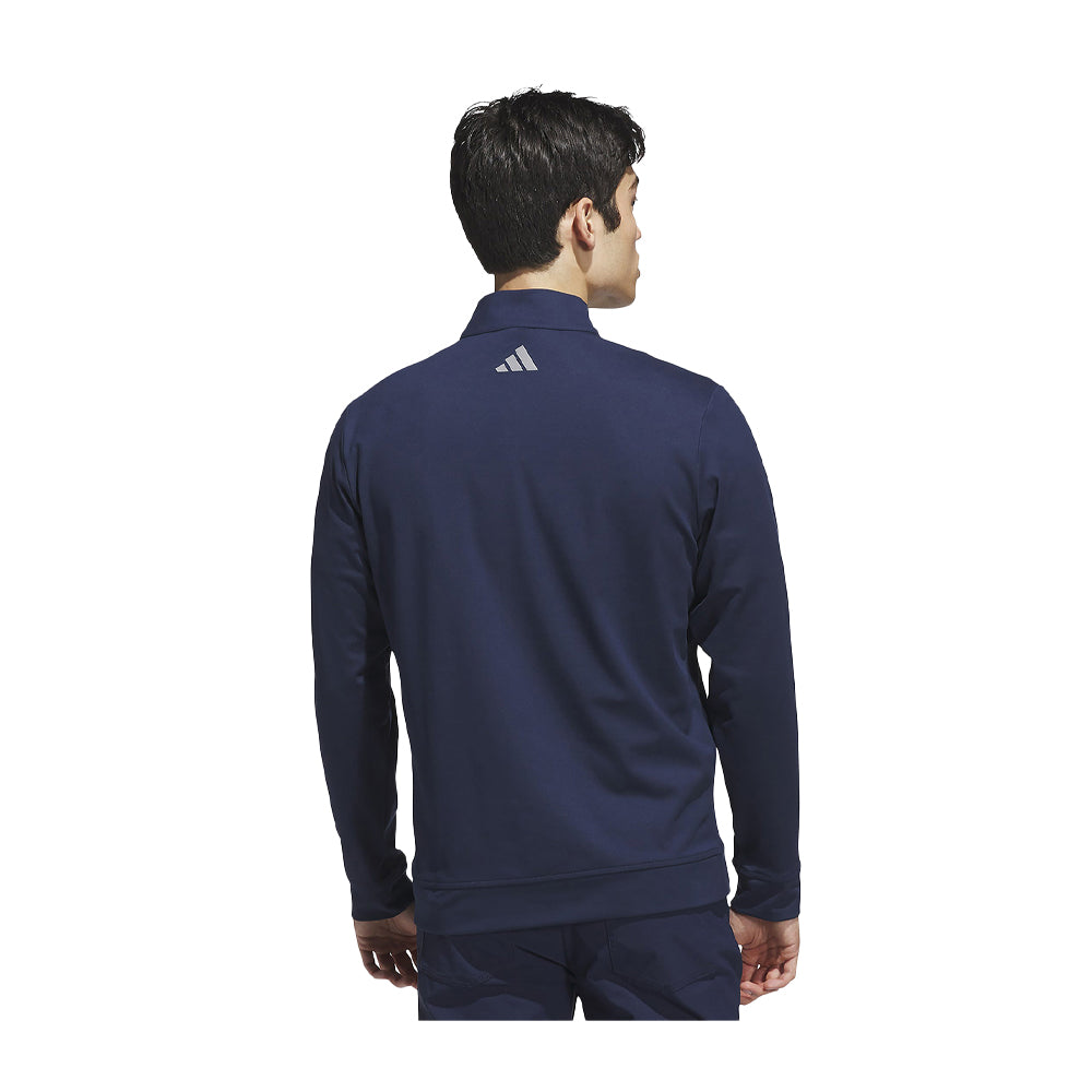 Collegiate Navy - Back - Adidas Mens Ultimate 365 Classic Quarter Zip Sweatshirt