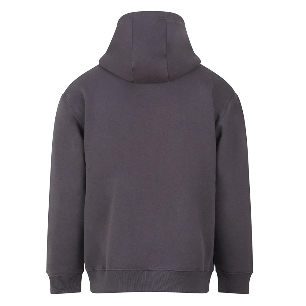 Solid Charcoal - Back - Awdis Mens Vision Heavyweight Full Zip Hoodie