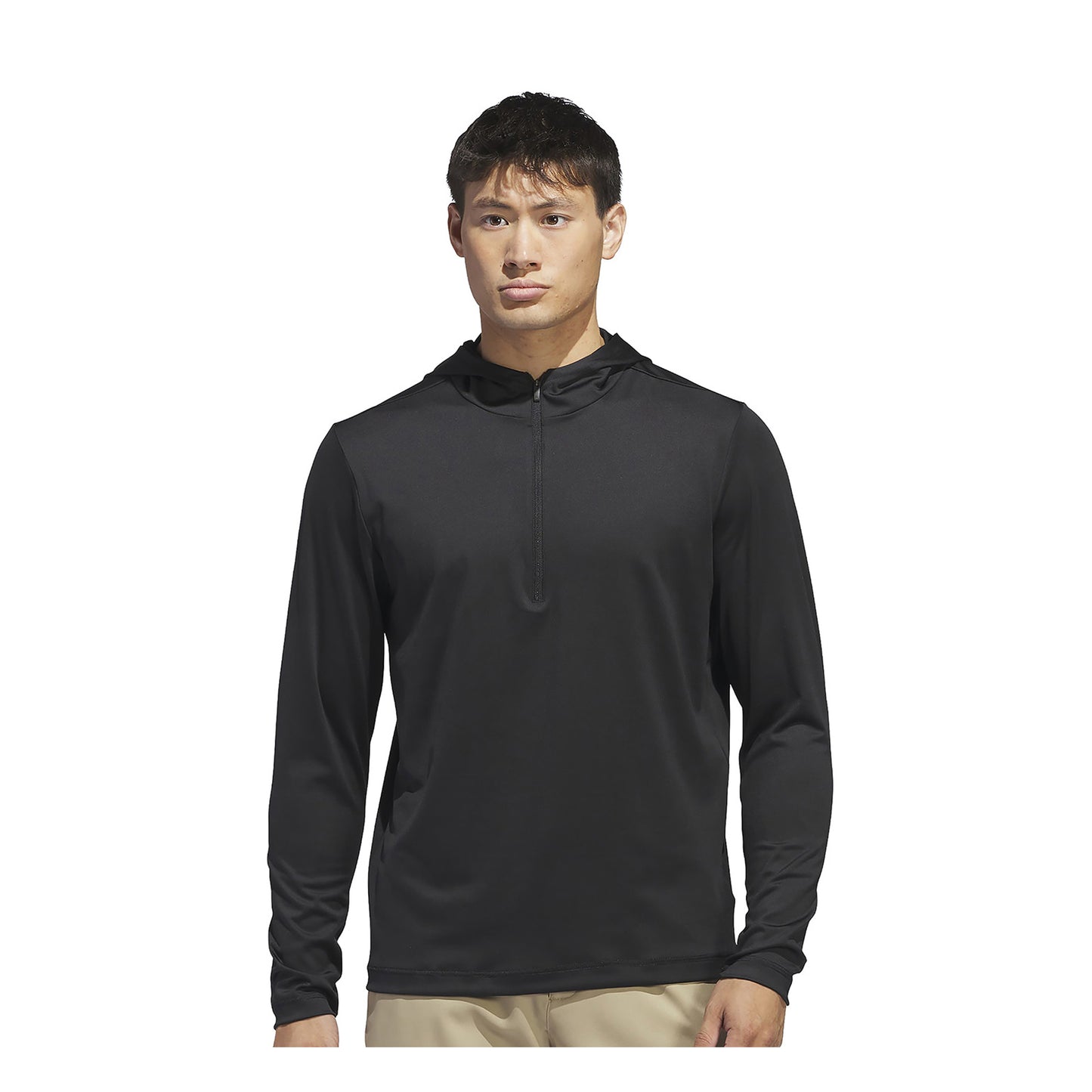 Black - Side - Adidas Mens Lightweight Hoodie