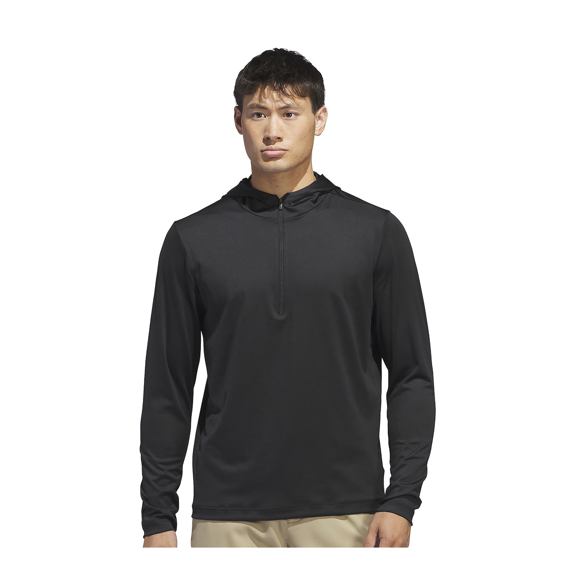 Black - Side - Adidas Mens Lightweight Hoodie