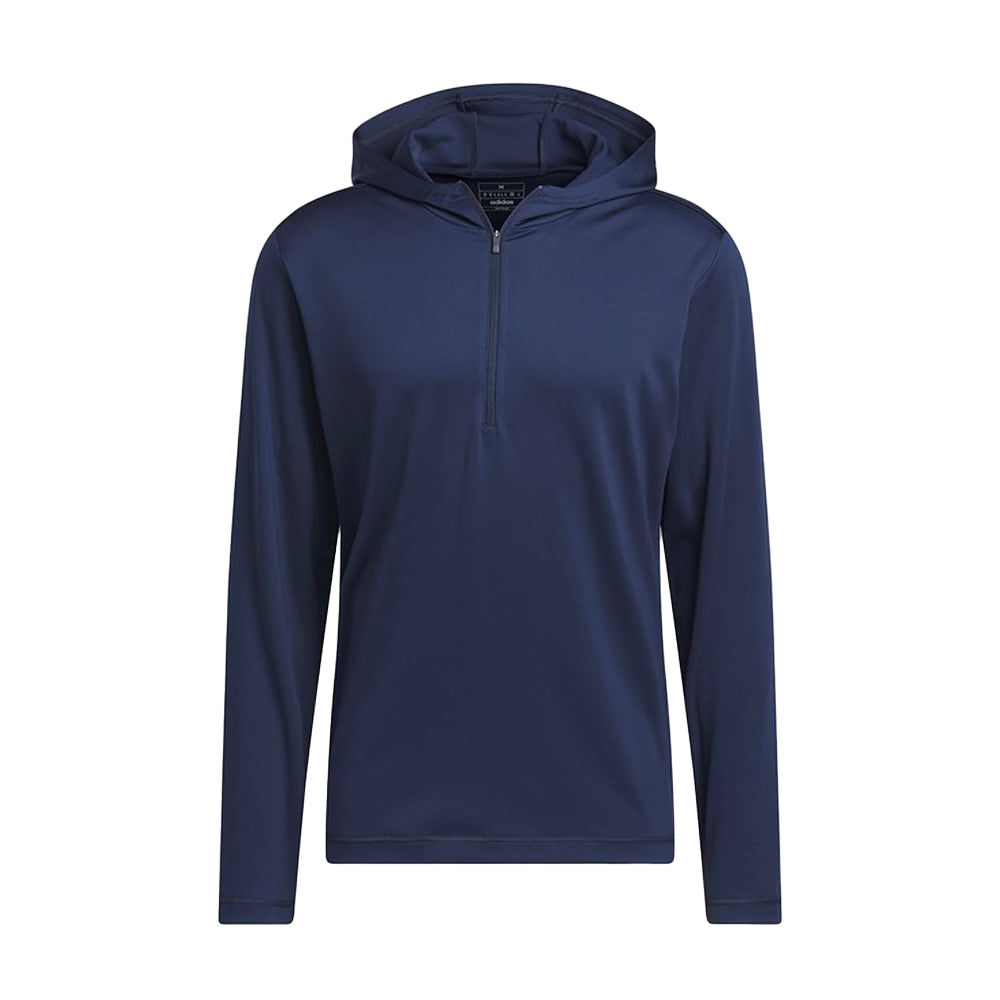Grey Three - Back - Adidas Mens Lightweight Hoodie