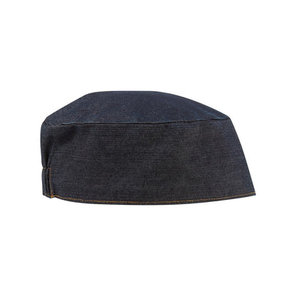 Indigo Denim - Front - Premier Unisex Chefs Skull Cap