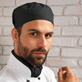 Black - Back - Premier Unisex Chefs Skull Cap