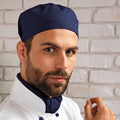 Navy - Back - Premier Unisex Chefs Skull Cap