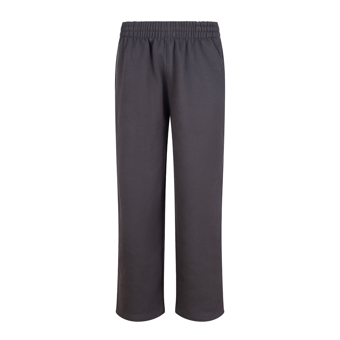 Solid Charcoal - Front - Awdis Mens Signature Heavyweight Jogging Bottoms