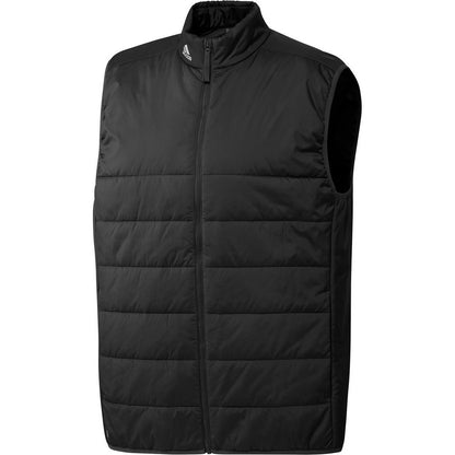 Black - Front - Adidas Mens Puffy Logo Gilet