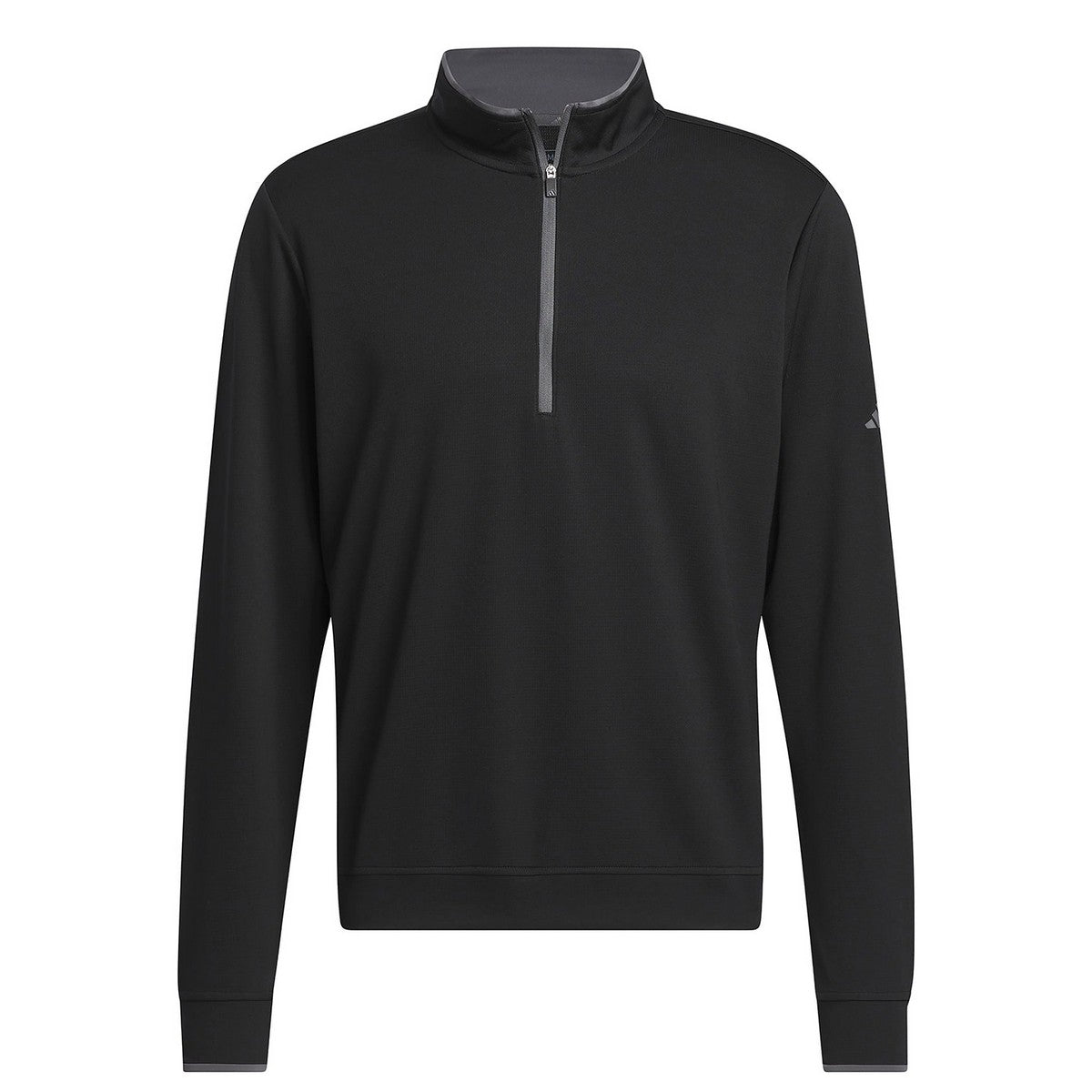 Black - Front - Adidas Mens Quarter Zip Sweatshirt