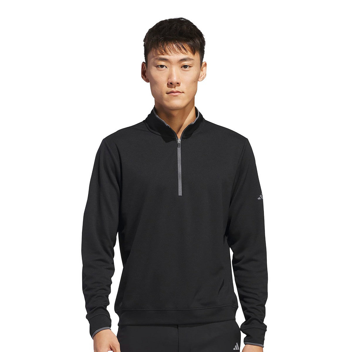 Black - Lifestyle - Adidas Mens Quarter Zip Sweatshirt