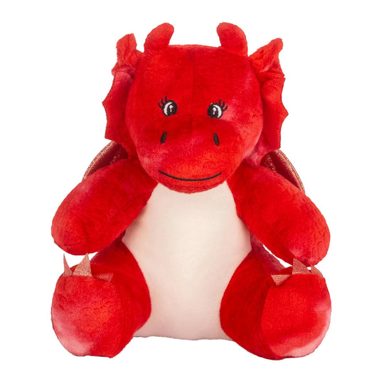 Red - Front - Mumbles Printme Mini Teddy Bear Plush Toy