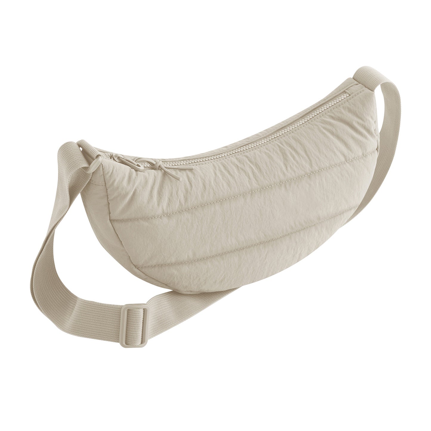 Natural Stone - Front - Bagbase Quilted Crossbody Bag