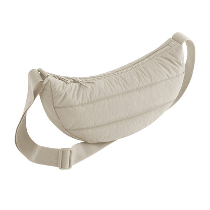 Natural Stone - Front - Bagbase Quilted Crossbody Bag