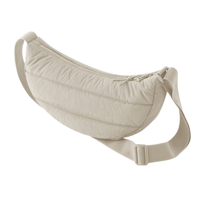 Natural Stone - Back - Bagbase Quilted Crossbody Bag