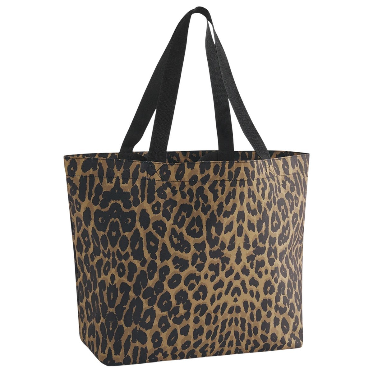Leopard - Front - Bagbase Leopard Print Tote Bag