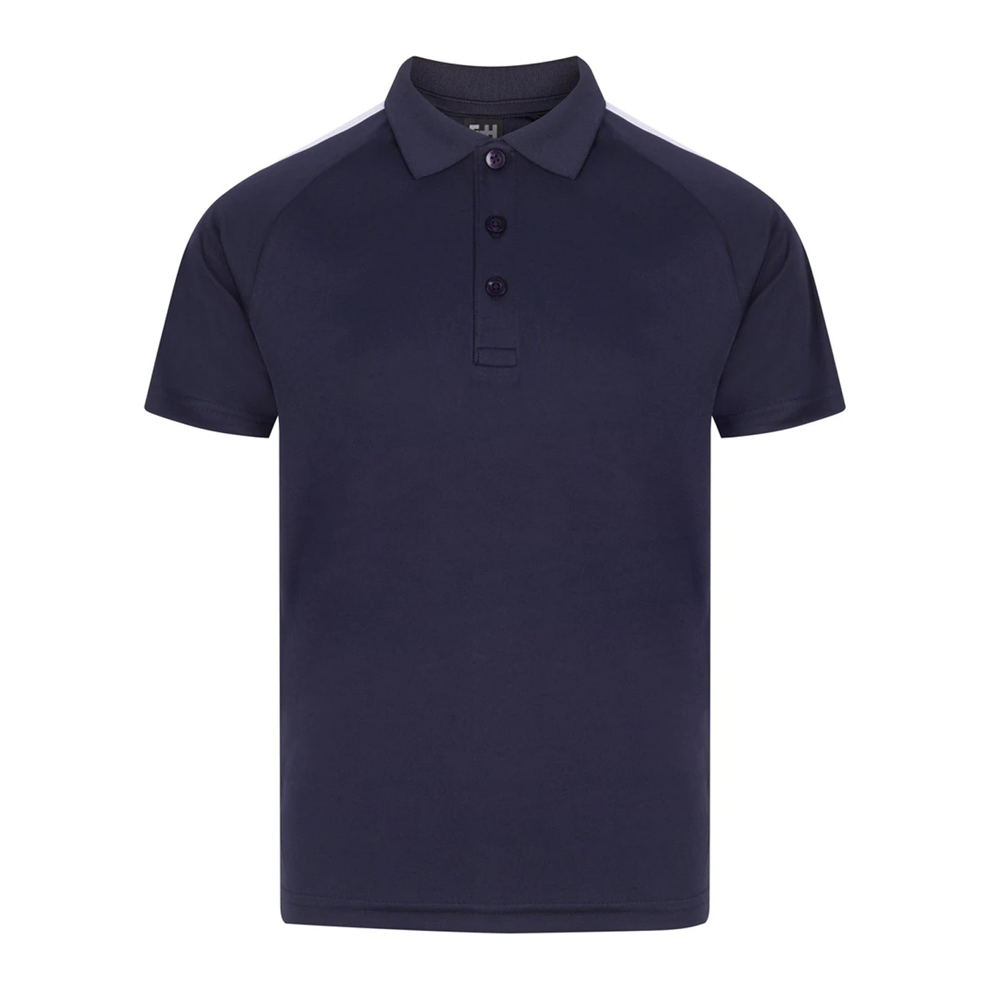 Navy-White - Front - Finden & Hales Childrens-Kids Team Polo Shirt