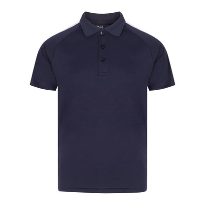 Navy-White - Front - Finden & Hales Childrens-Kids Team Polo Shirt