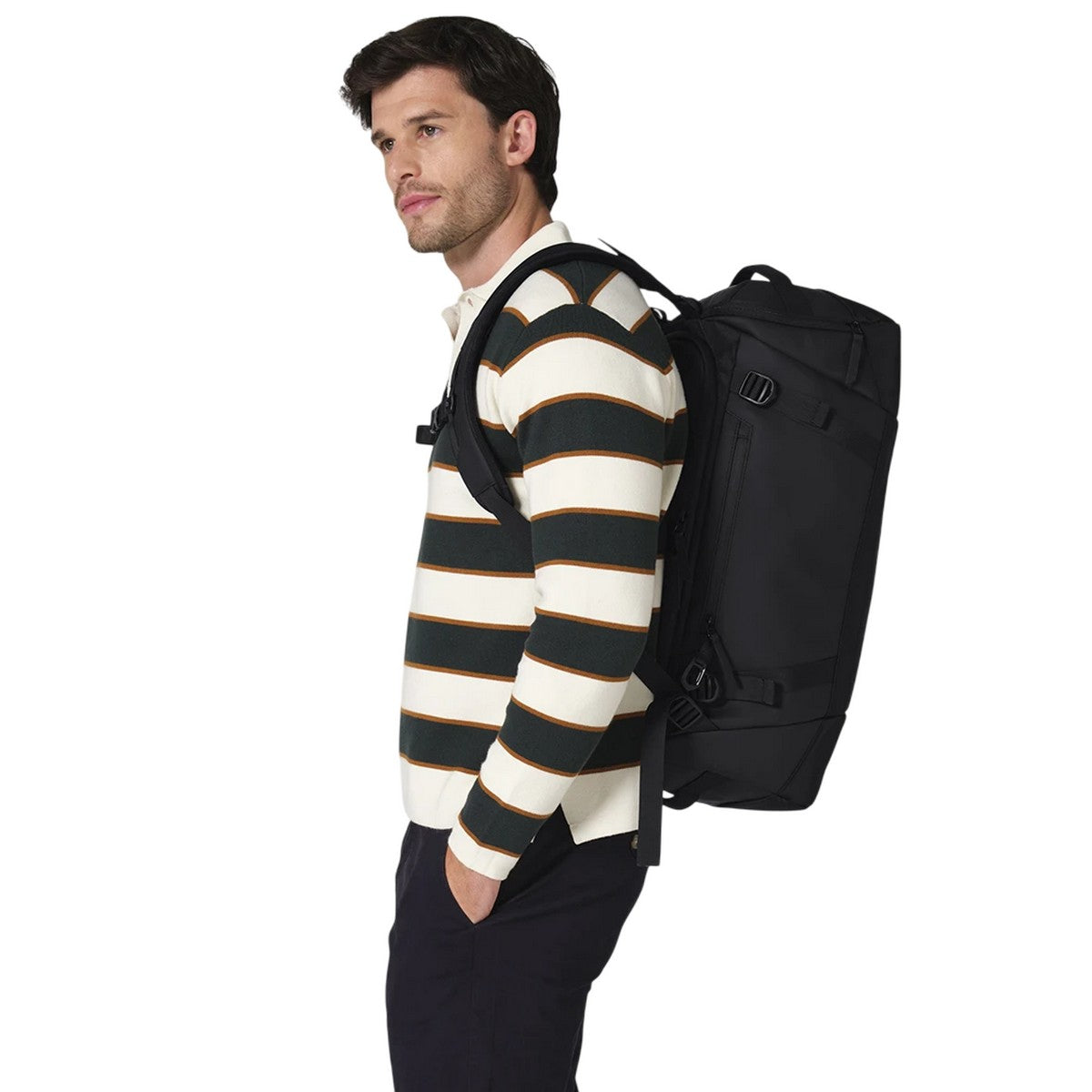 Black - Side - Quadra Zurich Hybrid 45L Holdall