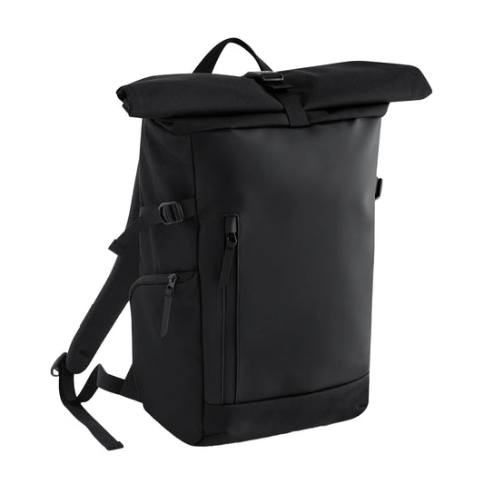 Black - Front - Quadra Zurich Roll Top Backpack