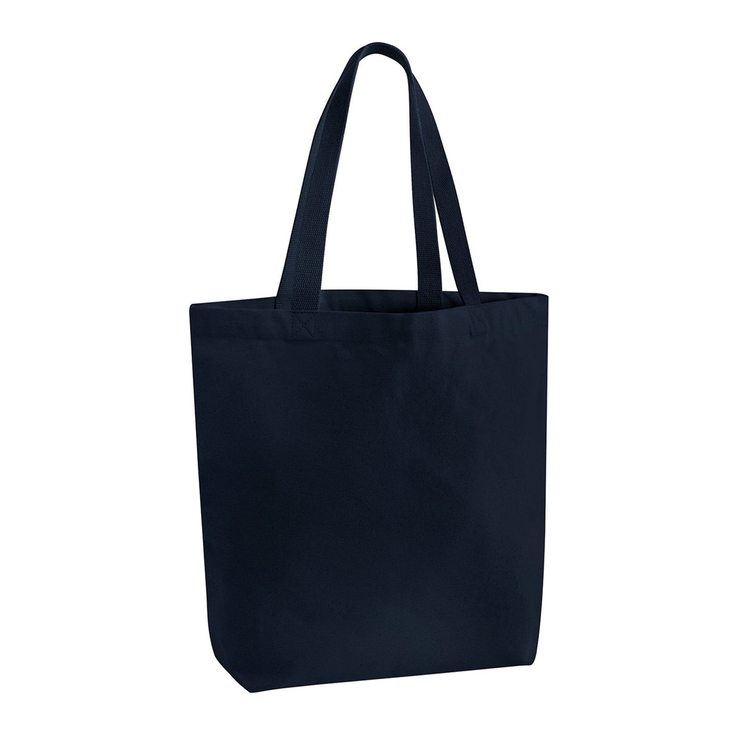 Navy - Front - Westford Mill Canvas Heavyweight 30L Tote Bag