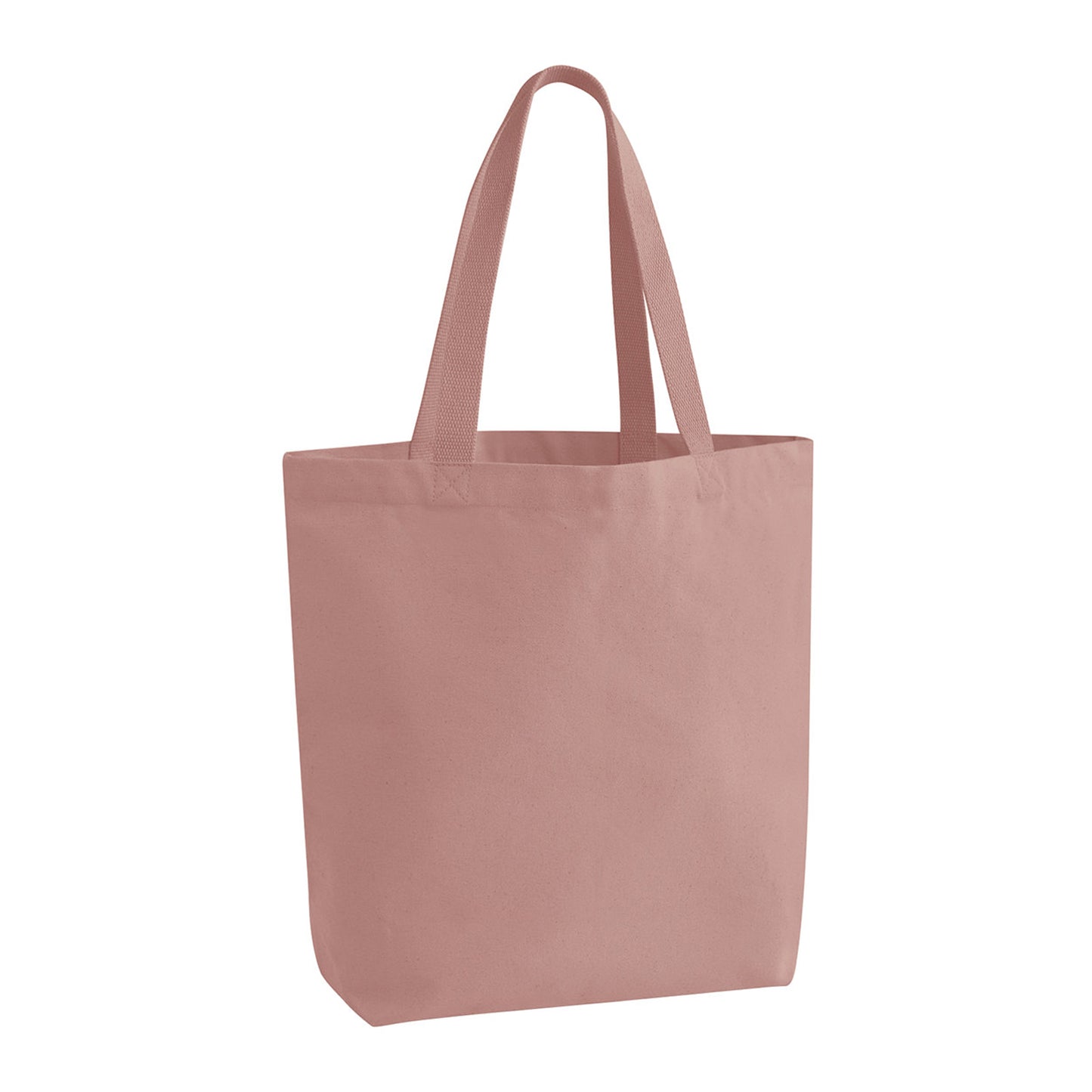 Rose Pink - Front - Westford Mill Canvas Heavyweight 30L Tote Bag