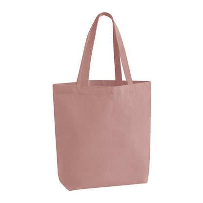 Rose Pink - Front - Westford Mill Canvas Heavyweight 30L Tote Bag